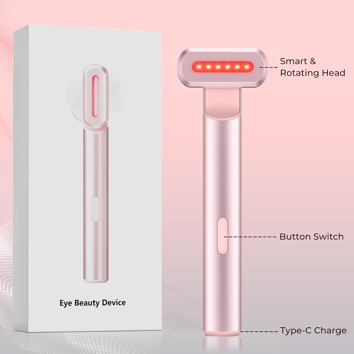 Light Therapy Wand | Red Light Therapy For Face Treatment At Home Facial Light - Light Therapy Wand