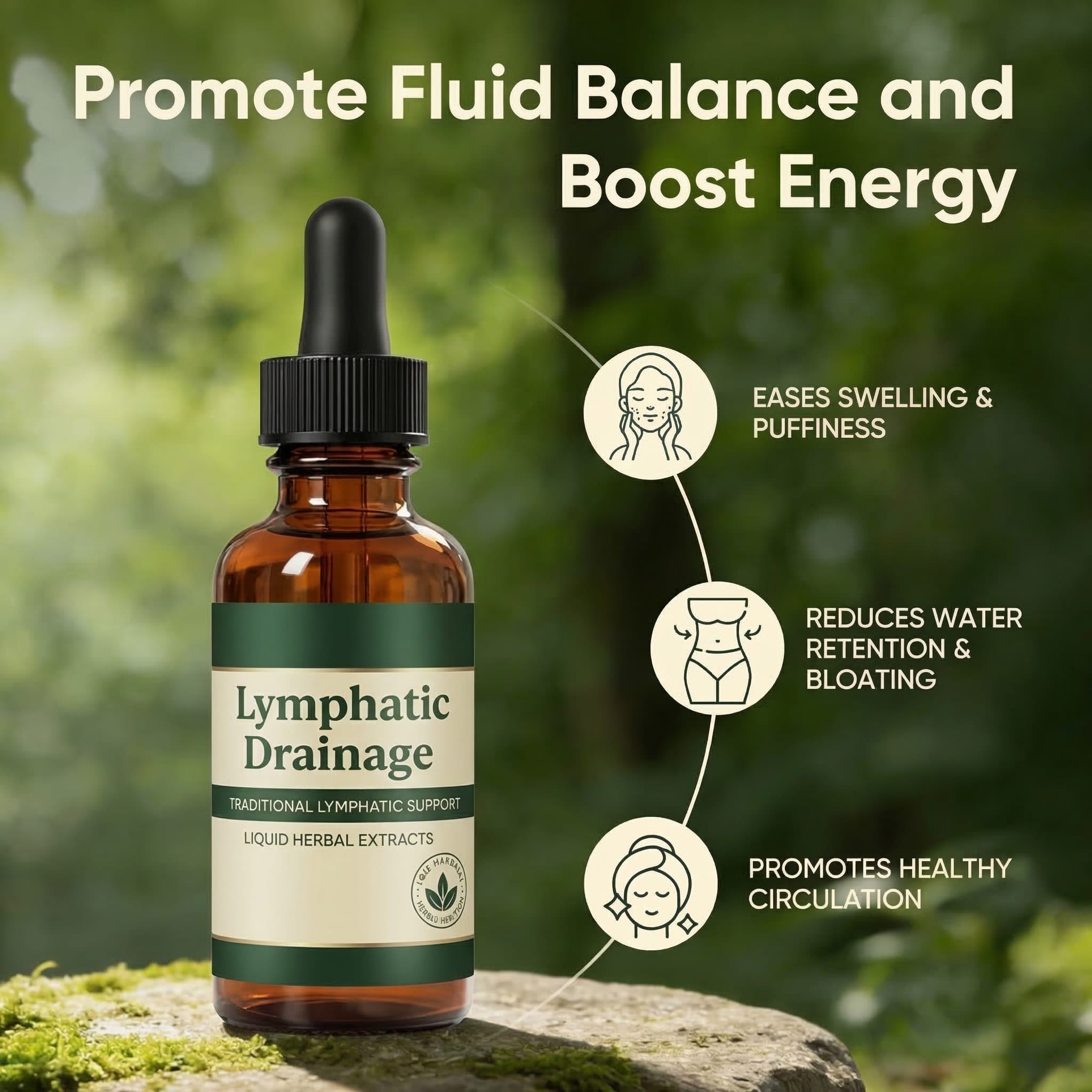 Lymphatic Drainage Drops | Lymphatic Drainage System Swelling Massage Circulation Fluid Lymphatic Drainage Drops