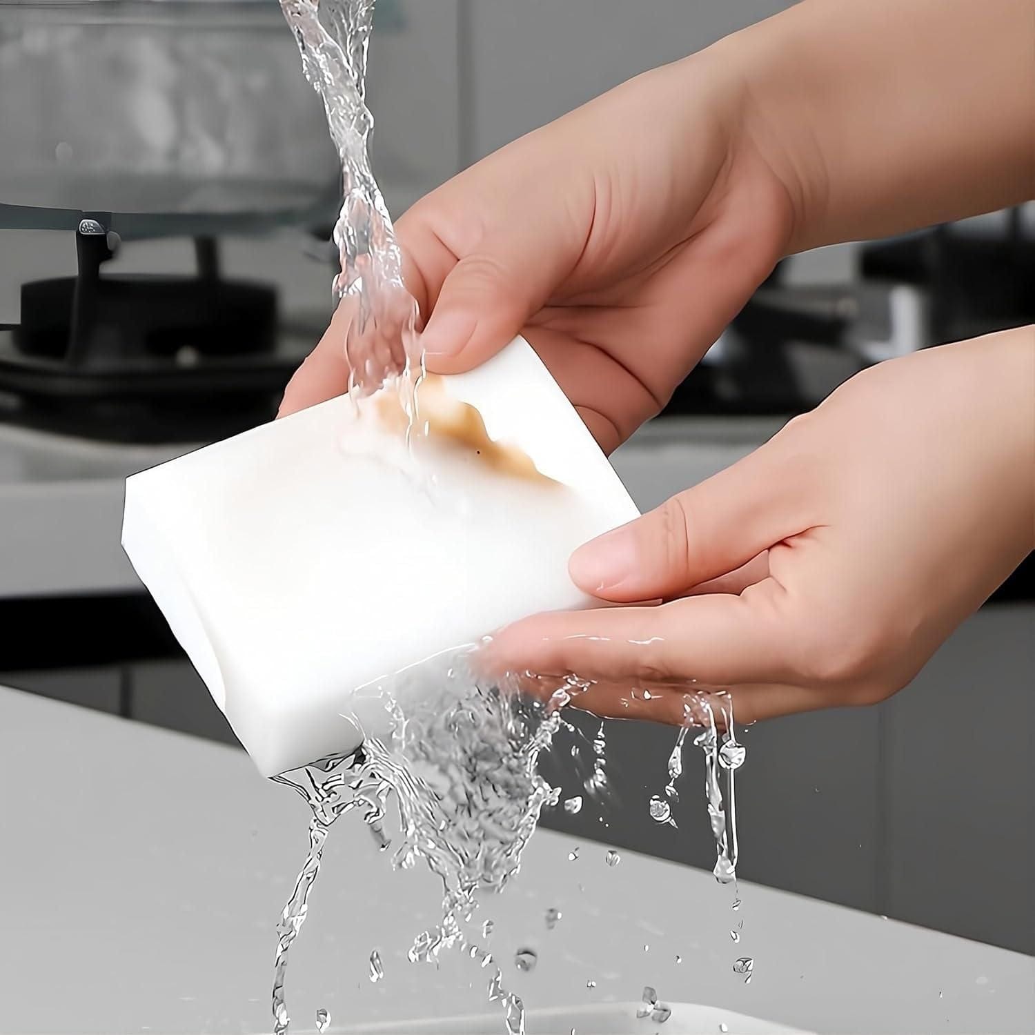 Magic Eraser Cleaning Sponge (Pack of 6) | Magic Eraser Kitchen Cleaner Cleaning Sponge Scrubber Brush Magic Eraser Cleaning Sponge (Pack of 6)
