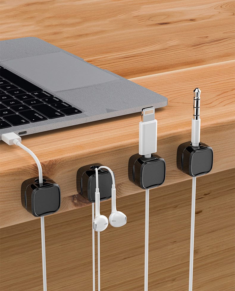 Magnetic Cable Clip (8 pcs) | Cable Holder Management Organizer Wire Clips Desk Cord Magnetic Cable Clip (8 pcs)