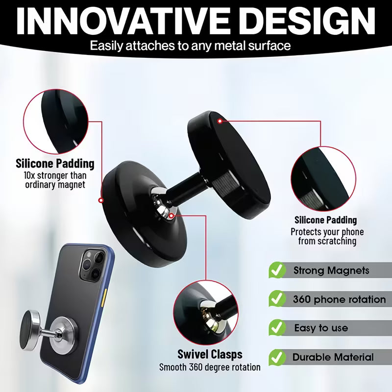 Magnetic Phone Holder | Mobile Stand Holder Magnetic Phone Mount For Cars Gym Wall Mounts Magnetic Phone Holder