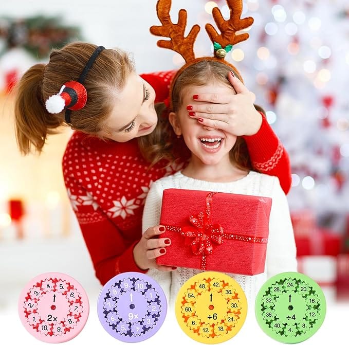 Maths Fidget Spinners (Set of 2) | Fidget Spinner Toys Spin Toy Sensory Fidget Math Toys Set Maths Fidget Spinners (Set of 2)