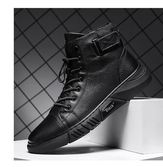 Men's Casual Leather Boots | Mens Shoes Black Chelsea Boots For Guys Ankle High Shoe Menswear Fashion Men's Casual Leather Boots