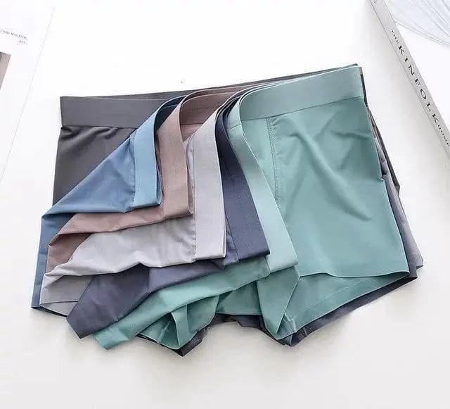 Men's Icy Silk Boxer Briefs | Men's Underwear Trunks Inner Wear Underclothes Boxer Briefs Men's Icy Silk Boxer BriefsIcy Silk Underwear for Men (Pack of 3)