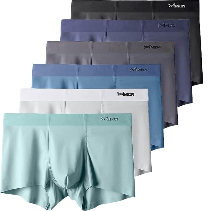 Men's Icy Silk Boxer Briefs | Men's Underwear Trunks Inner Wear Underclothes Boxer Briefs Men's Icy Silk Boxer BriefsIcy Silk Underwear for Men (Pack of 3)