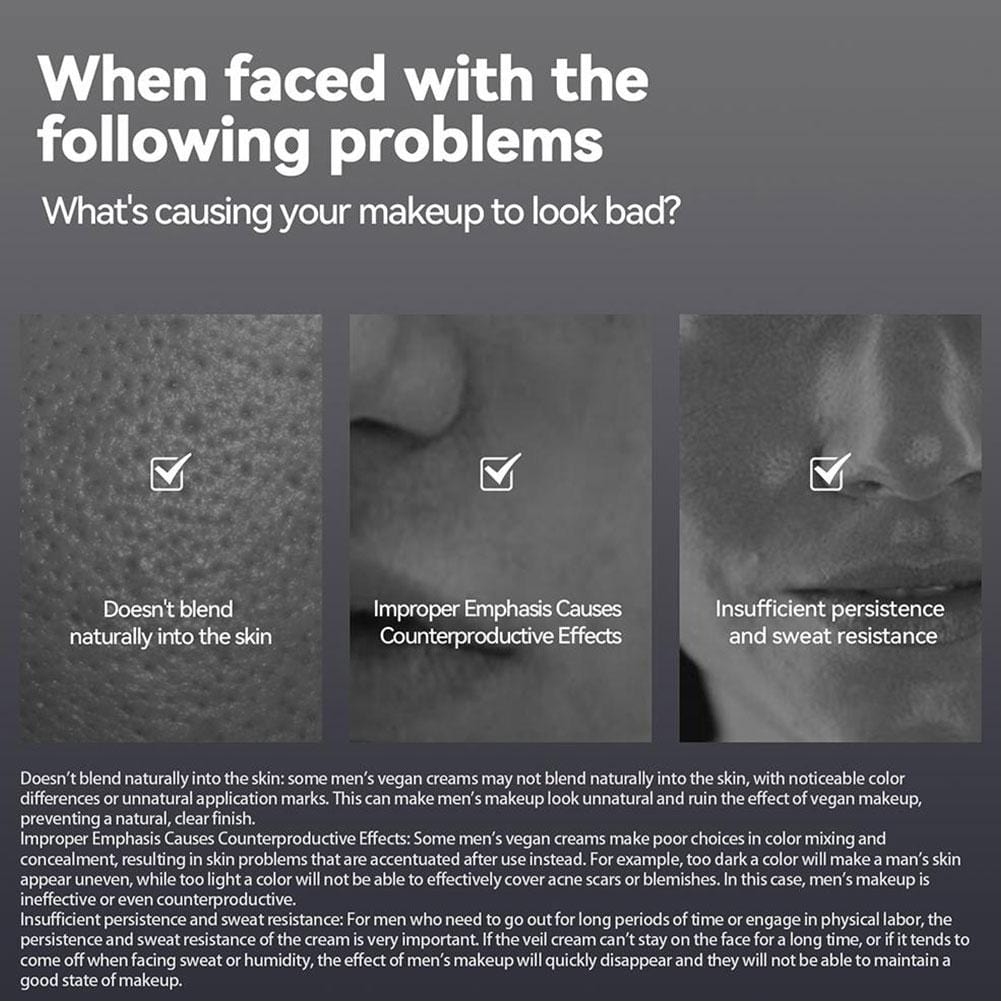 Men's Nude Makeup Cream | Nude Makeup Products Cream Skin Tone Moisturizer Men's Nude Makeup Cream