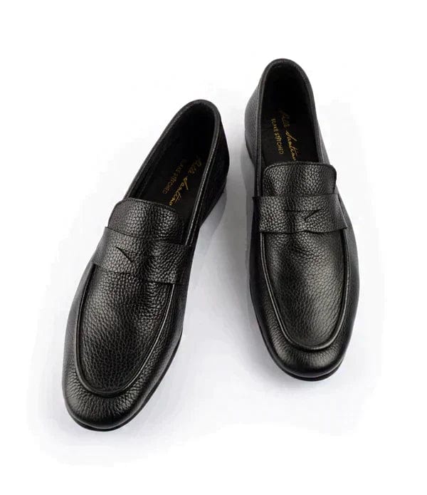 Men's Shoes Slip On Loafers Leather Shoe - Handmade Milled Penny Loafers Ultra Flex Handmade Milled Penny Loafers