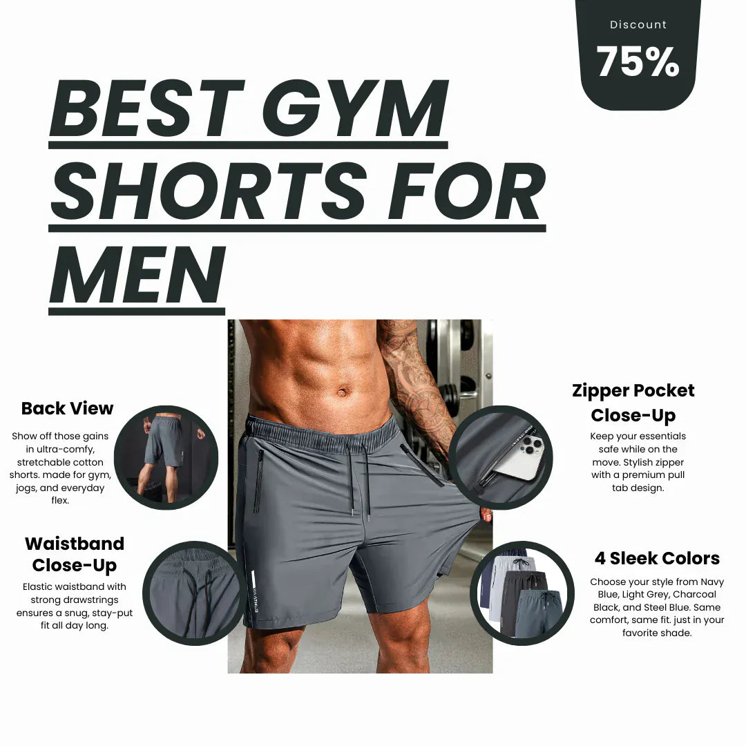 Men's Stretchable Cotton Shorts (set of 4) | Menswear Short For Running Stylish Combo Men's Stretchable Cotton Shorts for Summers (Set of 4)