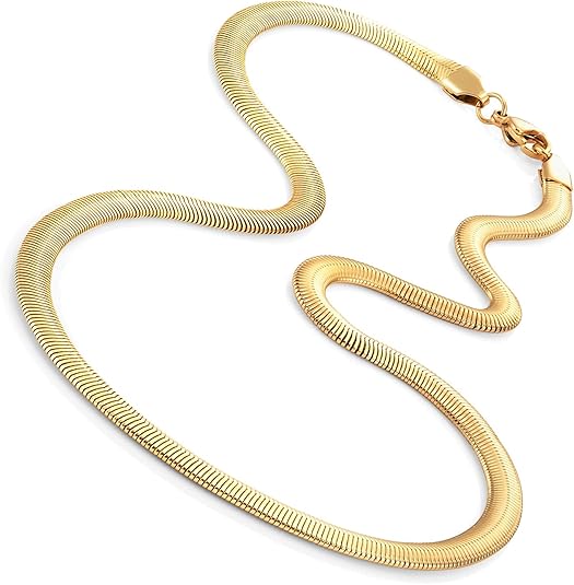Men's Snake Chain | Mens Gold Chin Snake Choker For Men Jewellery - Men's Snake Chain