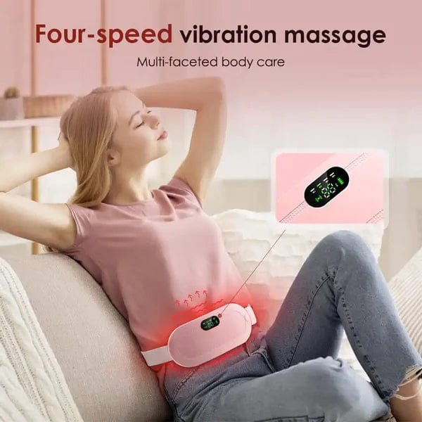 Menstrual Cramps Pain Relief Pain Reliever Heating Warming Pad - Portable Menstrual Belt and Massager Heating Pad