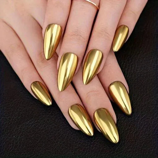 Metallic Mirror Finish Glass Nail Polish (Set Of 4) | Nail Polish Paint Set Varnish Colours Metallic Colors Metallic Mirror Finish Glass Nail Polish (Set Of 4)