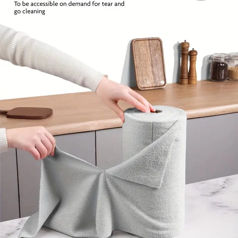 Microfiber Cleaning Cloth Roll | Microfiber Cloth Dust Cleaning Dusting Glass Kitchen Wiping Clothes Microfiber Cleaning Cloth Roll