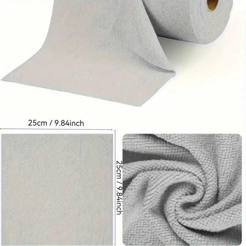 Microfiber Cleaning Cloth Roll | Microfiber Cloth Dust Cleaning Dusting Glass Kitchen Wiping Clothes Microfiber Cleaning Cloth Roll