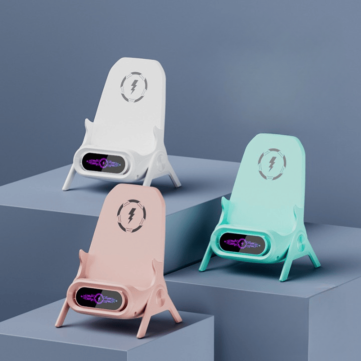 Mini Chair Wireless Charger Stand | Wireless Charger Fast Charging Magnetic Pad Phone Charger Device Mini Chair Wireless Charger