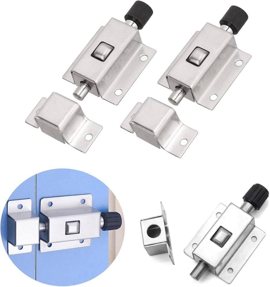 Mini Door Spring Lock | Door Lock Spring Latch Home Sensor Padlock Bolt - Pack of 1 - Mini Door Spring Lock