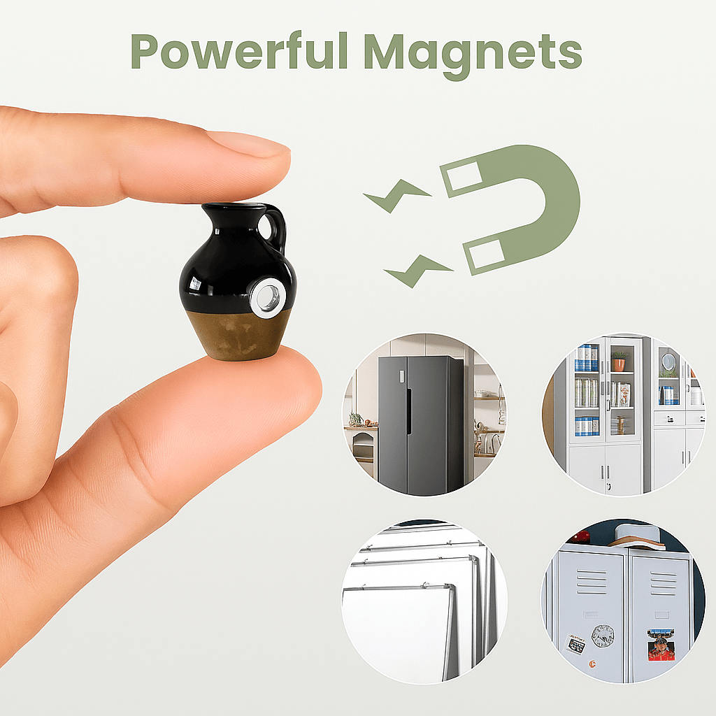 Mini Flower Vase Fridge Magnets | HomeDecor For Refrigirators Ceramic Vase Home Mini Flower Vase Fridge Magnets