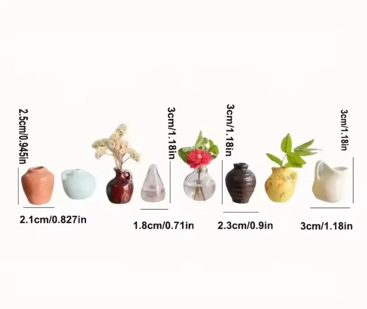 Mini Flower Vase Fridge Magnets | HomeDecor For Refrigirators Ceramic Vase Home Mini Flower Vase Fridge Magnets