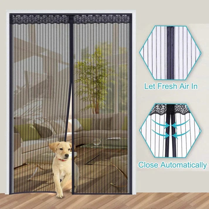Mosquito Net For Windows And Doors - The Smart Magic Mesh Magnetic Screen Door Smart Magic Mesh