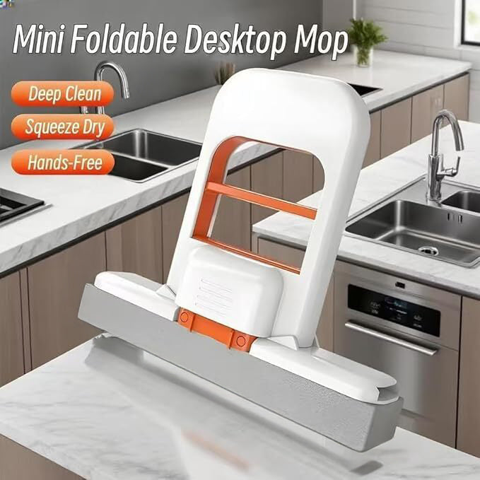 Multi-Functional Mini Foldable Mop (Pack of 2) | Cleaning Mop Home Cleaning Kitchen Home Cleaning Tools - Cleaning Products - Multi-Functional Mini Foldable Mop (Pack of 2)