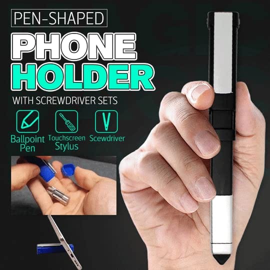 Multifunctional Pen Shaped Mobile Holder (Set of 2) | Holder Pen Stylus Lightweight Tools Multifunction Pens Phone Holder Learning Multifunctional Pen Shaped Mobile Holder (Set of 2)