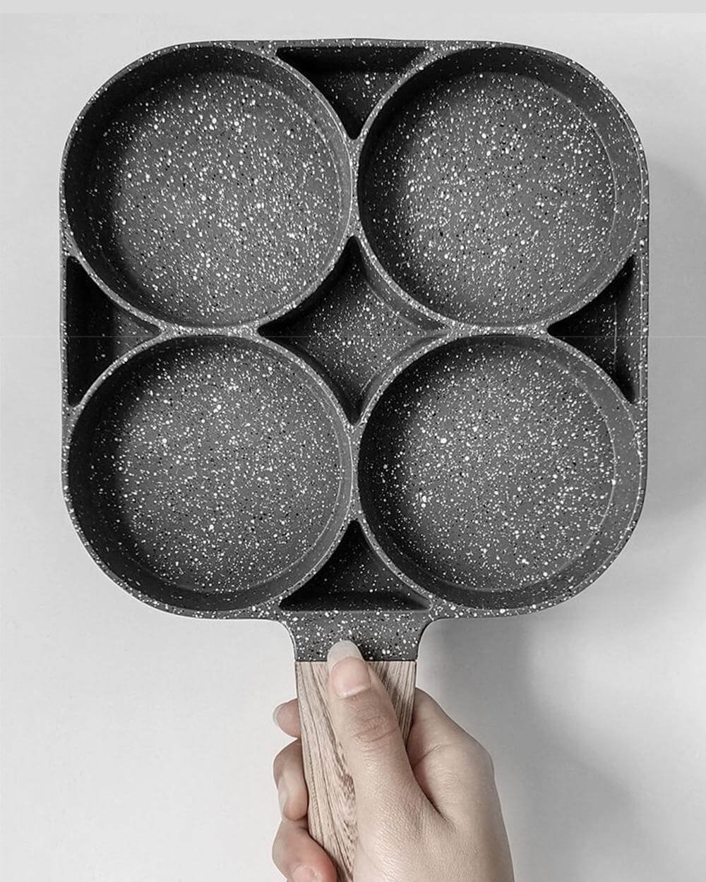 Non Stick Pan Frying Pan Nonstick Pans Omellete Cookware Egg Pan - 4 Hole Non-stick Egg Ham Pot 4 Hole Maifan Stone Non-stick Egg Ham Pot