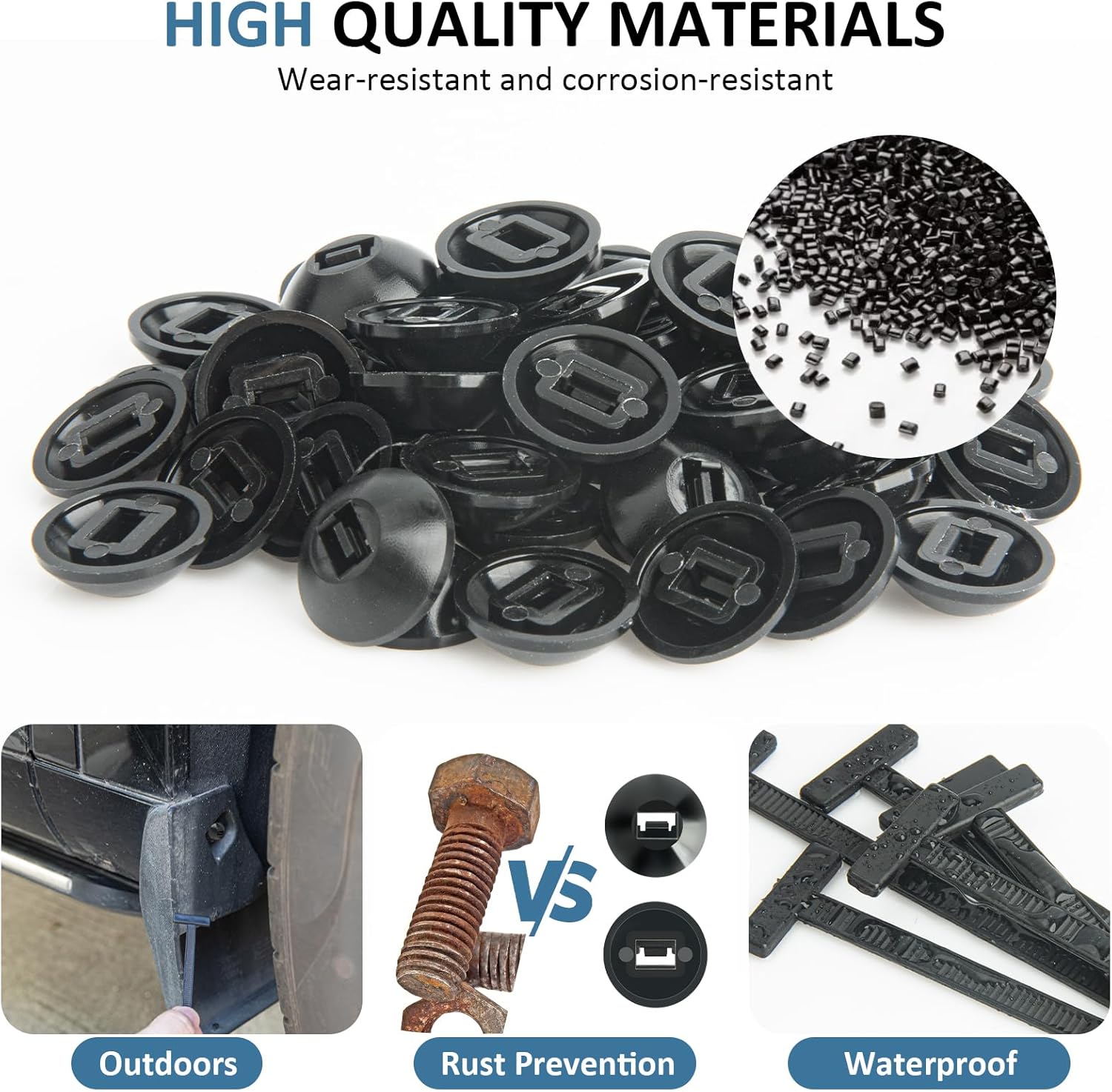 Nylon Tie Buckle Fastener (Pack of 20) | Cable Ties Zip Electrical Wiring Zippy Tie Nylon Cables Wire Holder - Nylon Tie Buckle Fastener (Pack of 20)