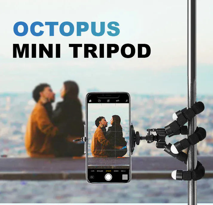 Octopixo Flexible Mini Octopus Tripod | Tripod For Phone Camera Mobile Holder Mount Smartphone Flexible Octopixo Flexible Mini Octopus Tripod