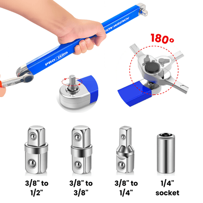 Offset Extension Wrench | Torque Wrench Tool Kit Spanner Set Socket Ratchet Tools Offset Extension Wrench