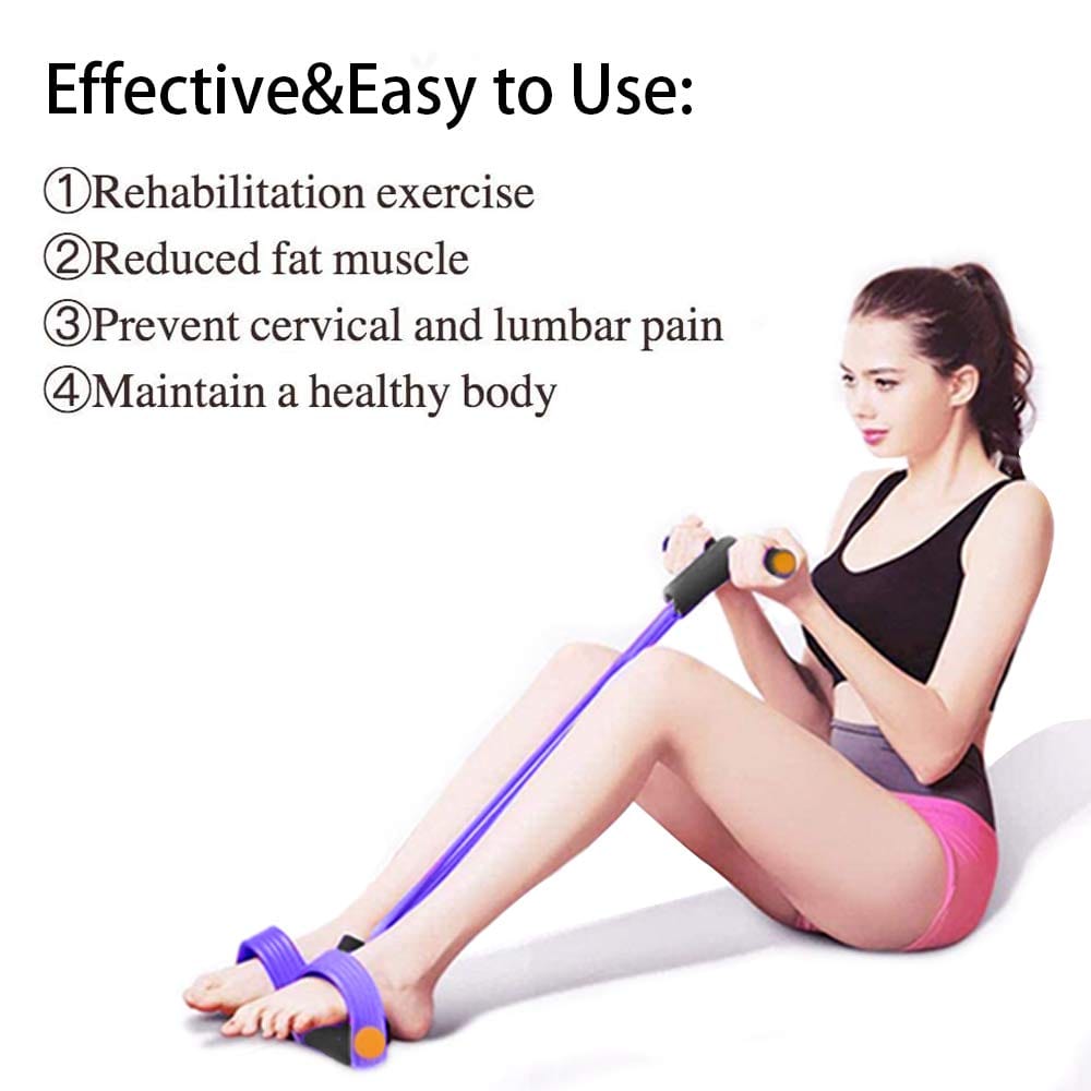 Pedal Puller Resistance Rope | Resistance Band Exercise Equipment For Home Fitness Bands Sports & Outdoors Pedal Puller Resistance Rope