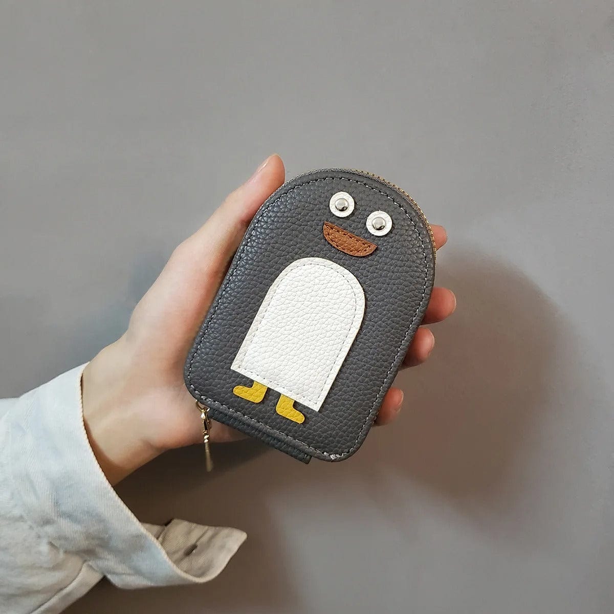 Penguin Card Holder Grey Penguin Card Holder