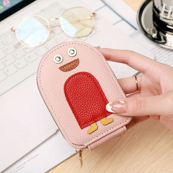Penguin Card Holder Pink Penguin Card Holder