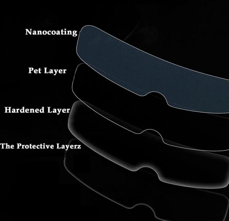 Photochromic Anti-fog Helmet Film️ | Helmet Safe Motorcycle Visor Anti Fog Helmet Sticker Antirain - Photochromic Anti-fog Helmet Film