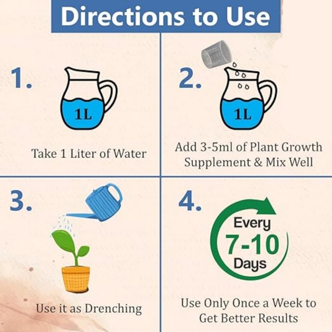 Plant Growth Liquid Fertiliser | Plant Nutrients Hormone Fertilizers Growth Regulators In Plant Plant Growth Liquid Fertiliser (Buy 1 Get 3 Free)