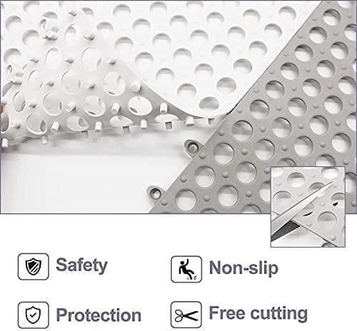 Plastic Bath Mat with Drain Holes and Drainage (Pack of 6) Plastic Bath Mat with Drain Holes and Drainage (Pack of 6)