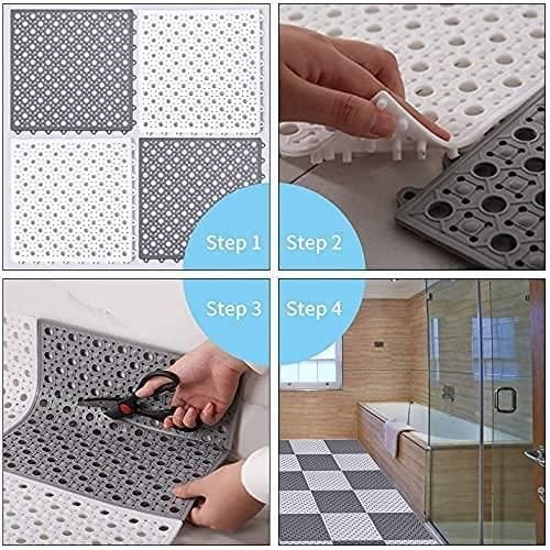 Plastic Bath Mat with Drain Holes and Drainage (Pack of 6) Plastic Bath Mat with Drain Holes and Drainage (Pack of 6)