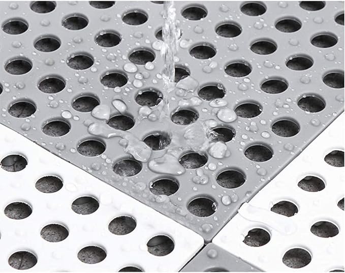 Plastic Bath Mat with Drain Holes and Drainage (Pack of 6) Plastic Bath Mat with Drain Holes and Drainage (Pack of 6)
