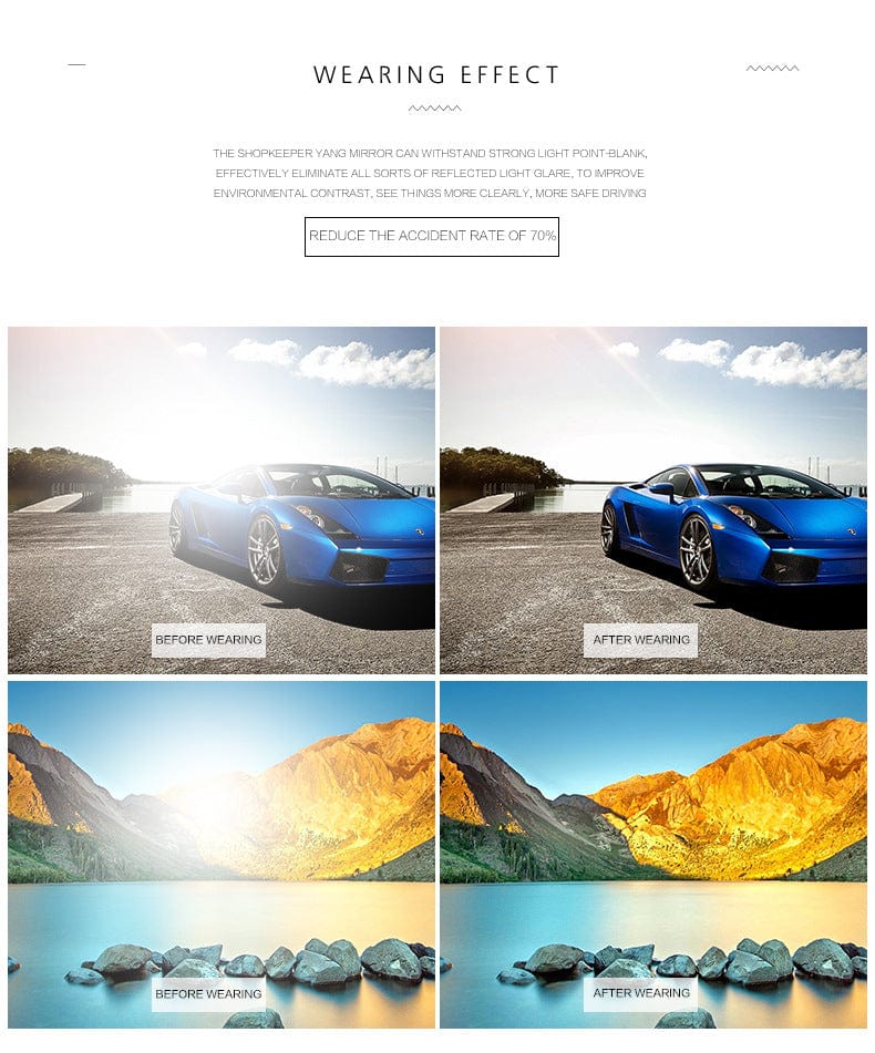 Polarized Sunglasses Black Goggles Shades UV Protection Glasses- Uv Protected Sunglasses Uv Protected Sunglasses