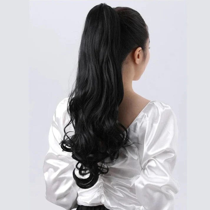 Ponytail Hair Extension | Pony Tail Hair Extensions Bun Hairstyle Extension Hair Ponytail Hair Extension 18 Inch Long (Free Hair Bun)