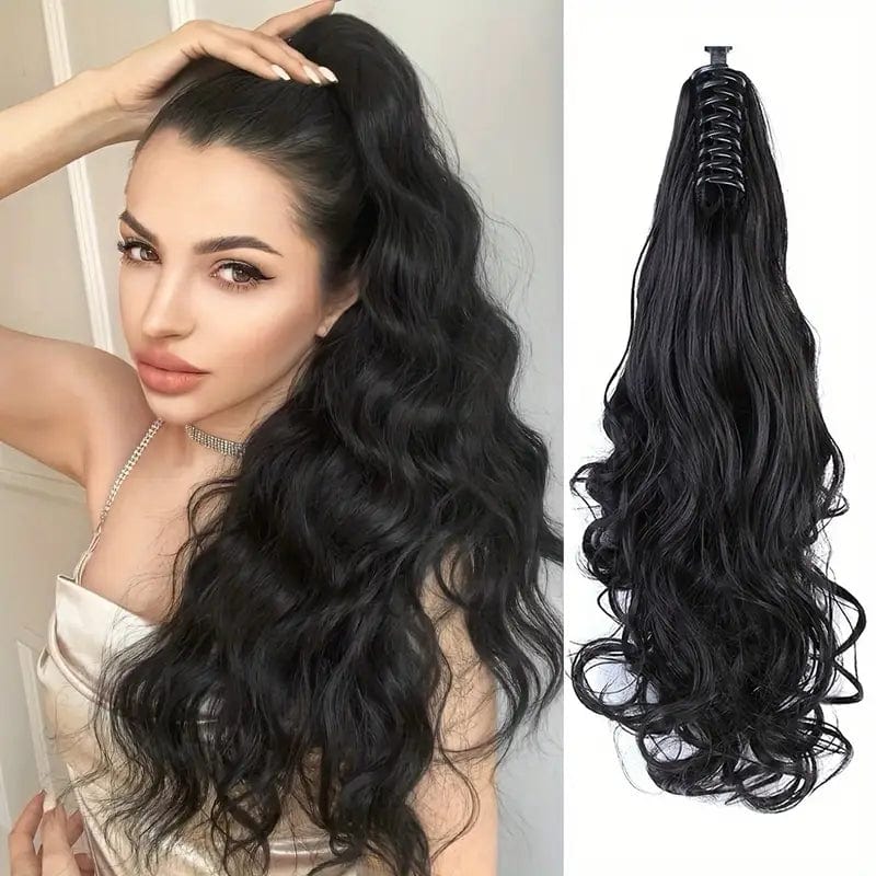Ponytail Hair Extension | Pony Tail Hair Extensions Bun Hairstyle Extension Hair Ponytail Hair Extension 18 Inch Long (Free Hair Bun)