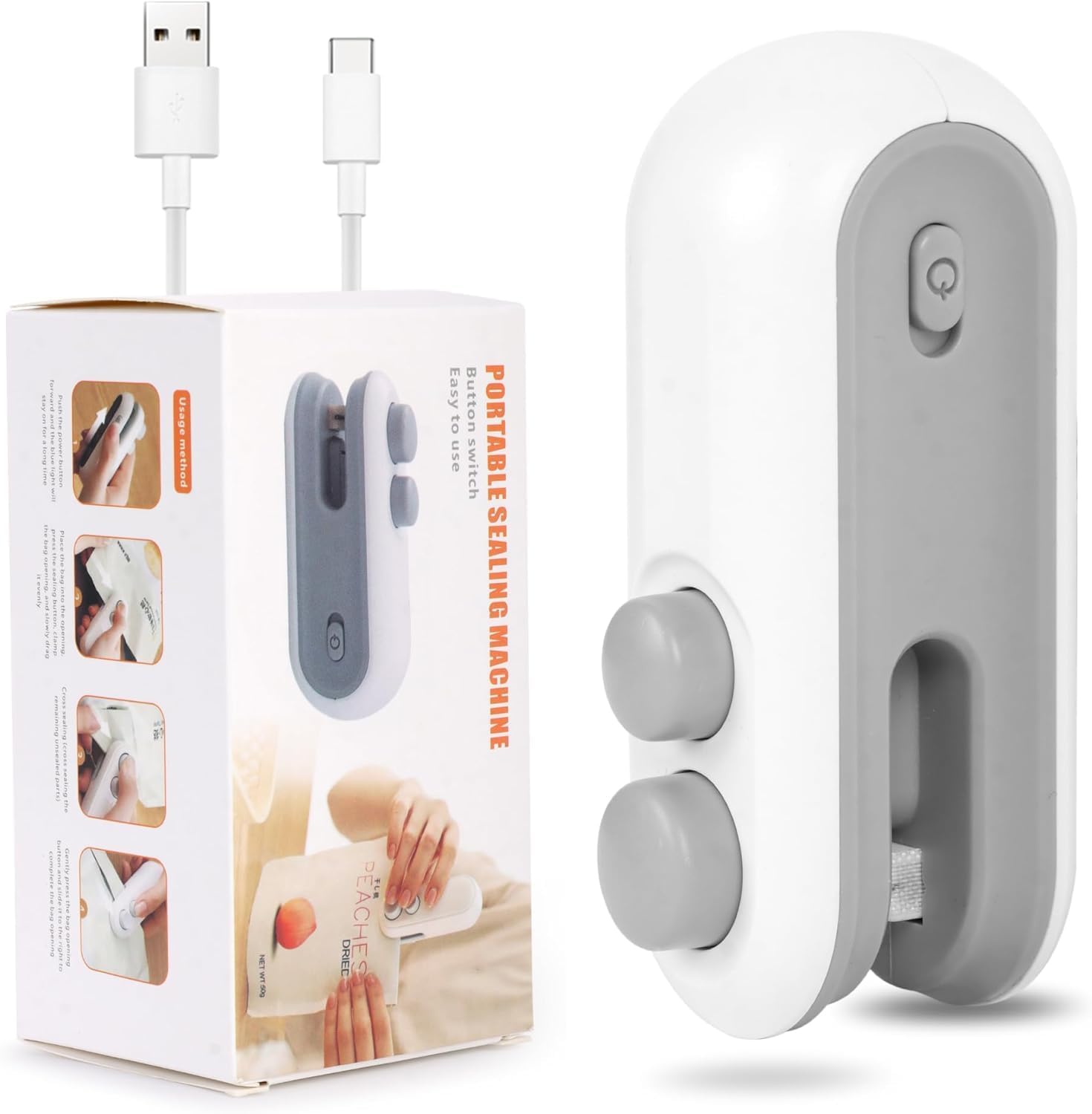 Portable 2 in 1 USB Rechargeable Magnetic Sealer Pack of 2 - ₹ 499 (Best Value Offer) Portable 2 in 1 USB Rechargeable Magnetic Sealer