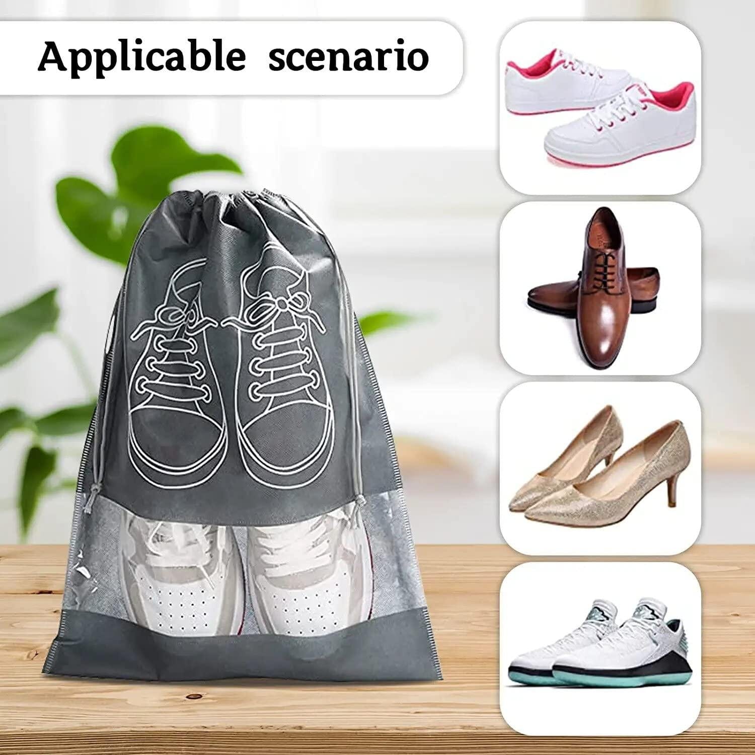 Portable Travel Dust-Proof Shoe Bags (Pack of 6) Portable Travel Dust-Proof Shoe Bags (Pack of 6)