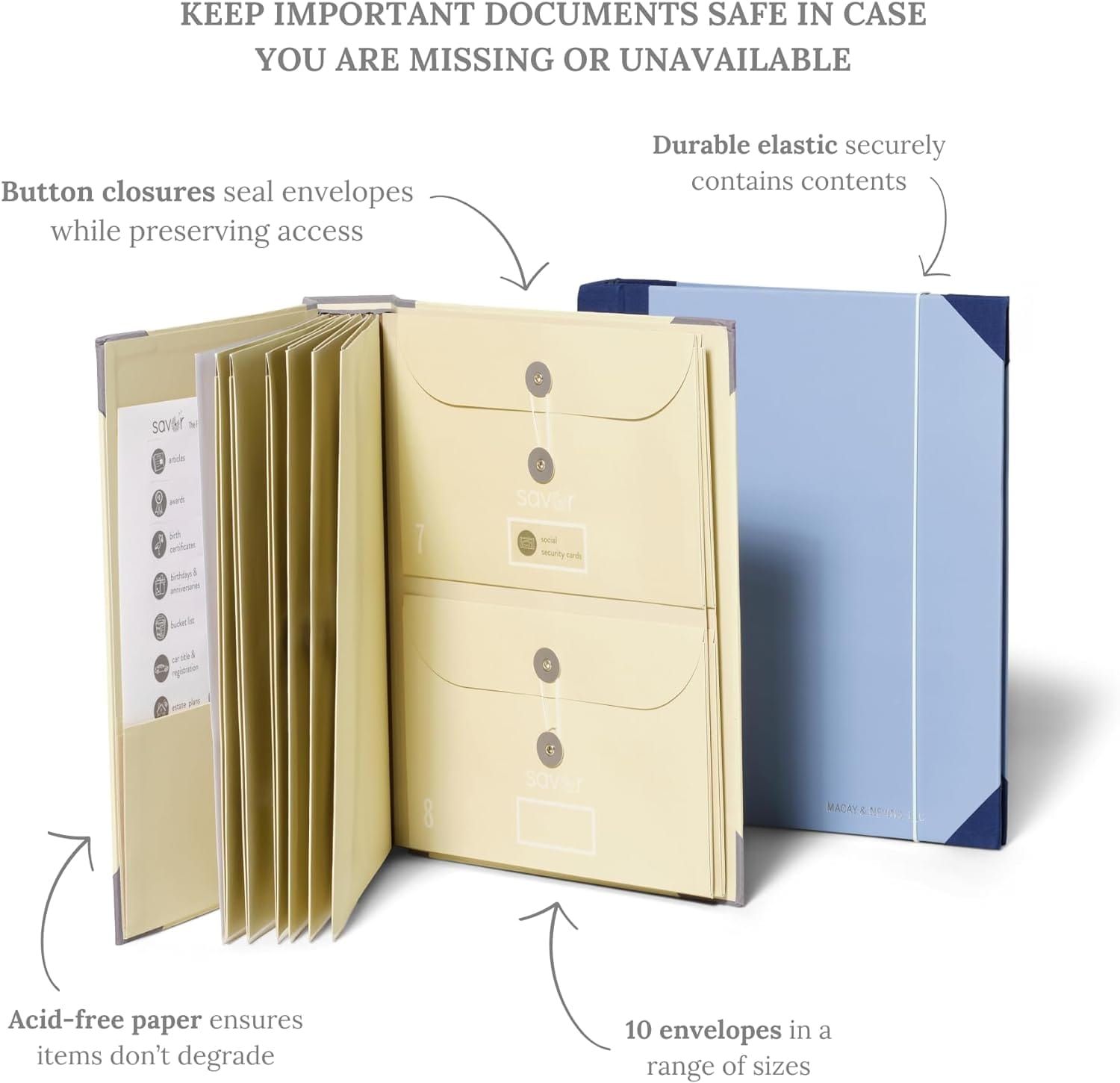 Premium Folio Document Organizer | File Folder Documents Organizer Office Files Envelopes Paper Binder Premium Folio Document Organizer