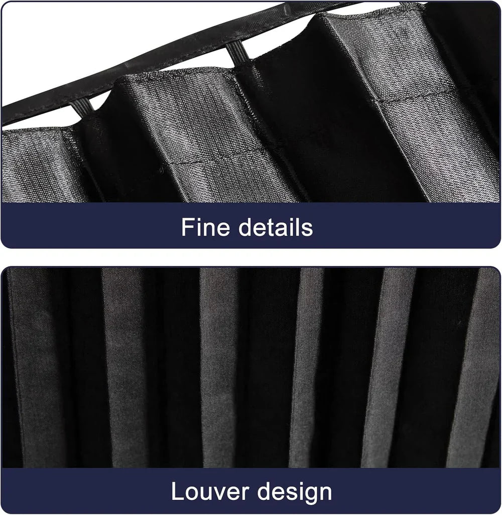 Privacy Car Curtains | Window Curtains Car Curtain Automotive Windows Covering Fold - Black - Privacy Car Curtains (Pack of 4)