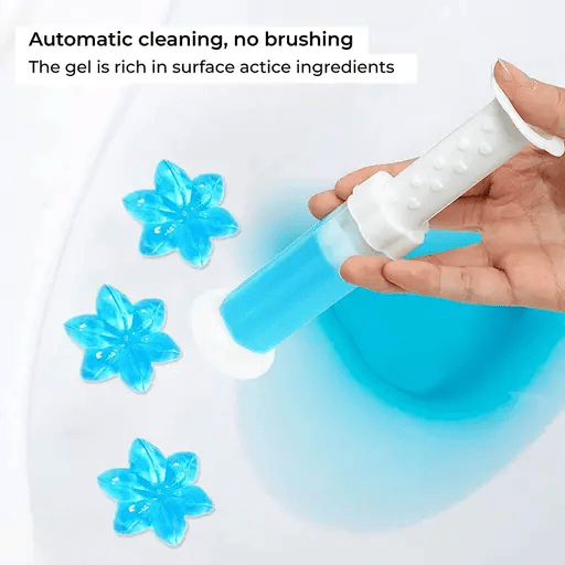 Flower Stamp Toilet Gel Cleaner (Pack of 4) | Toilet Cleaner Bathroom Freshner Cleaning Products Toilet Gel Stamp Flower Stamp Toilet Gel Cleaner (Pack of 4)