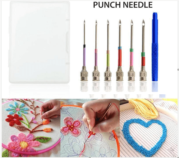 Punch Needle Embroidery Stitching Needles Cross Stitch Kit (6Pcs) 56% OFF Embroidery Stitching Punch Needles (6Pcs) 56% OFF