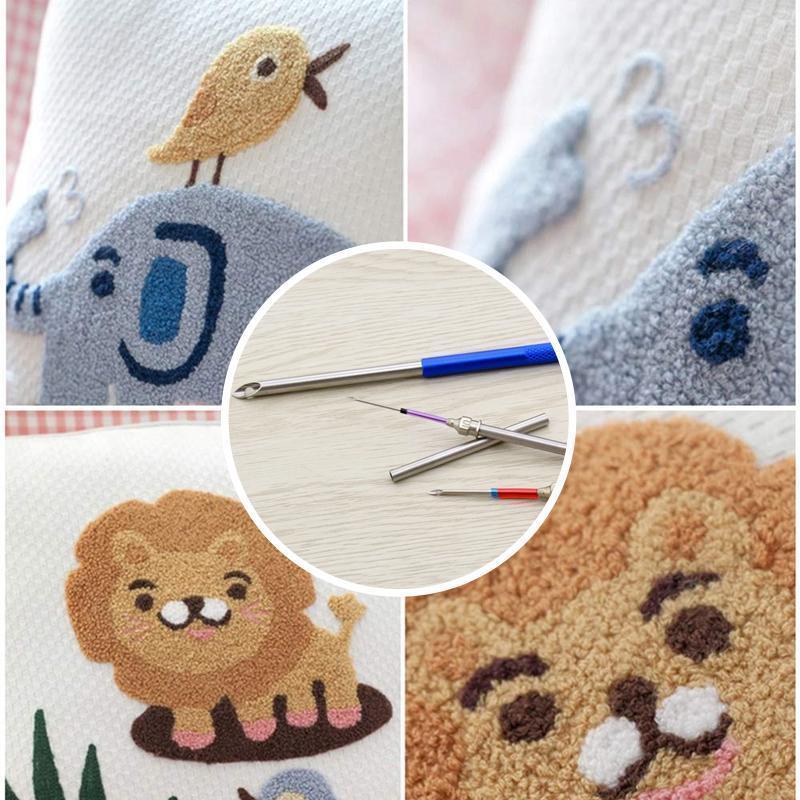 Punch Needle Embroidery Stitching Needles Cross Stitch Kit (6Pcs) 56% OFF Embroidery Stitching Punch Needles (6Pcs) 56% OFF