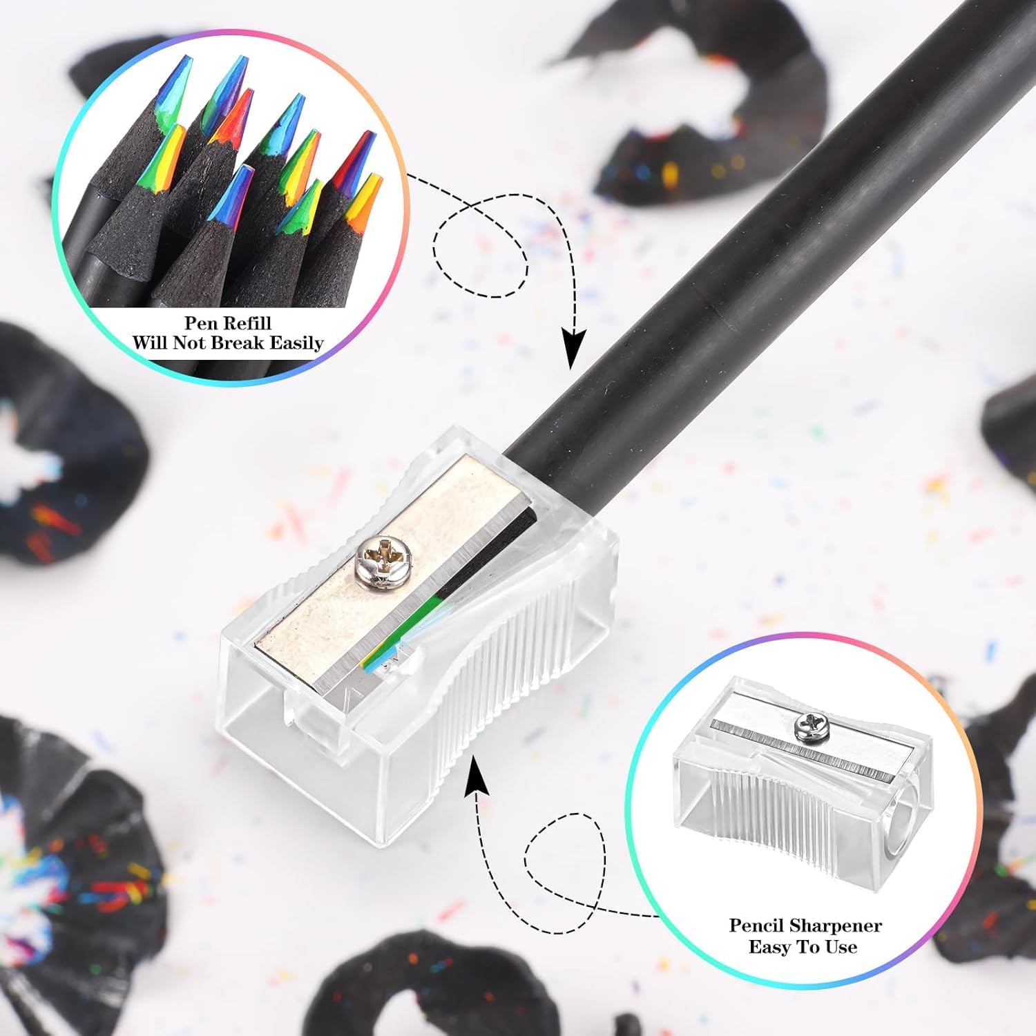 Rainbow Pencils | Pencil Colour Colors 12 Colored Pencil Colouring Rainbow Pencils 12 Pieces