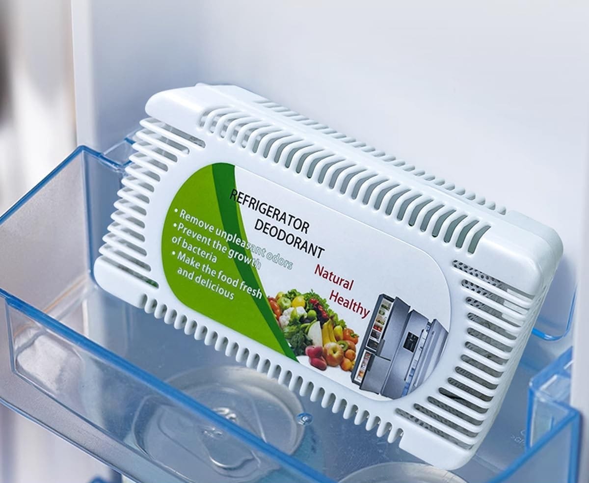 Refrigerator Deodorizer (Set of 2) | Air Freshner Refrifirator Fridge Deodizer Odor Absorber Fragnance Refrigerator Deodorizer (Set of 2)