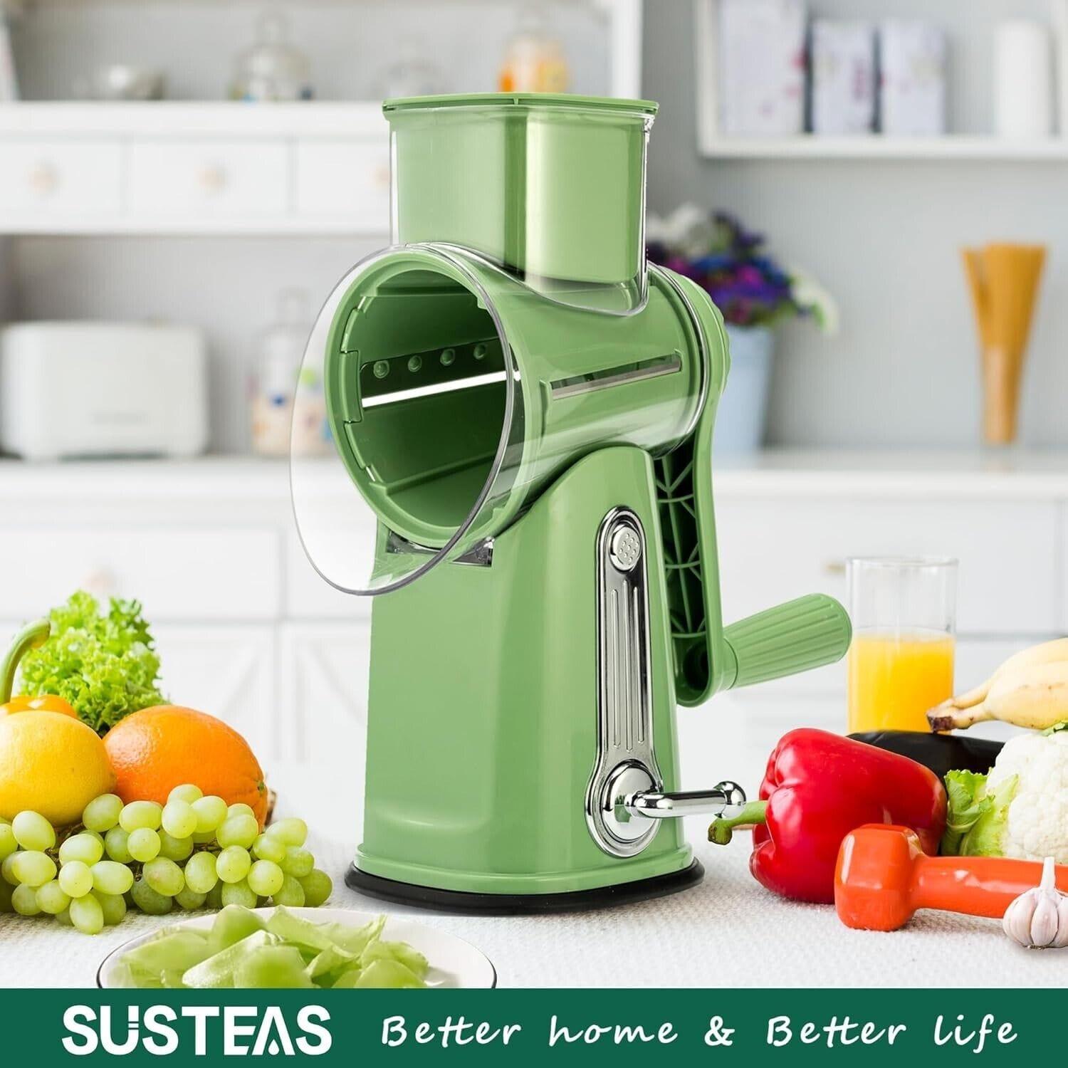 Rotary Vegetable Slicer Grater | Carrot Spiralizer Salad Cutter Graters Rotary Vegetable Slicer Grater