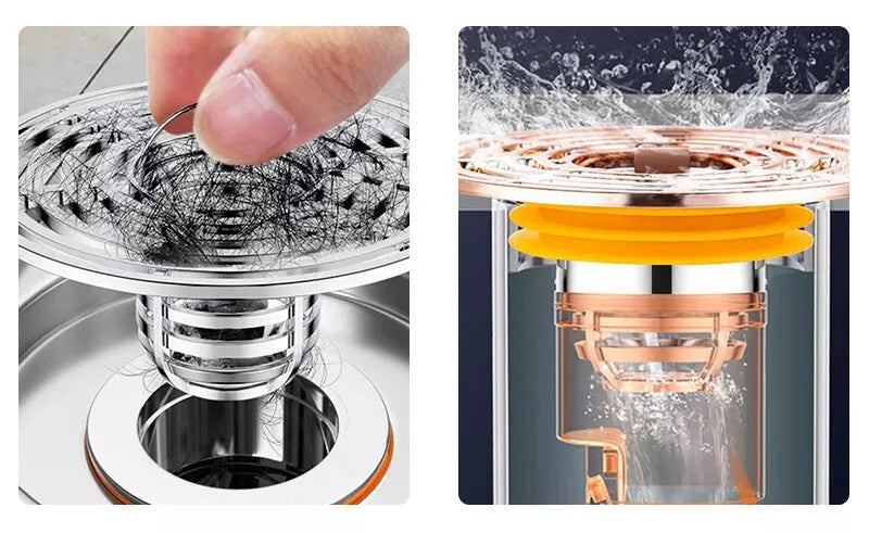 Round Floor Drain Core With Filter Mesh | Kitchen Sink Drainer Strainer Water Drainer For Kitchen And Bathroom - Round Floor Drain Core With Filter Mesh